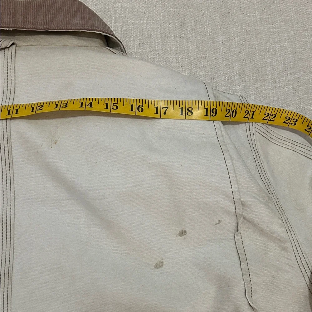 Vintage Carhartt Jacket XL Tan Thrashed Distressed Quilted Chore Barn - Picture 11 of 16